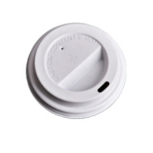 80mm 90mm Biodegradable PLA lid paper coffee cup plain lid wholesale